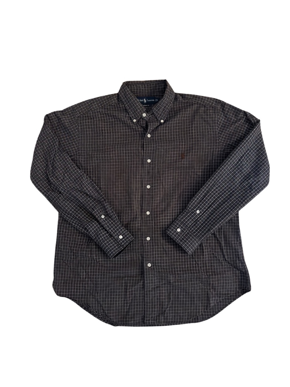 Ralph Lauren Black & Brown Check Button-Down Shirt